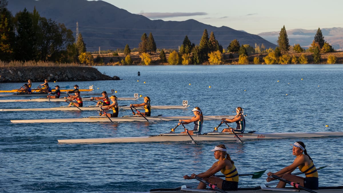 Watch Maadi Regatta day one: Secondary school rowers do battle in Twizel