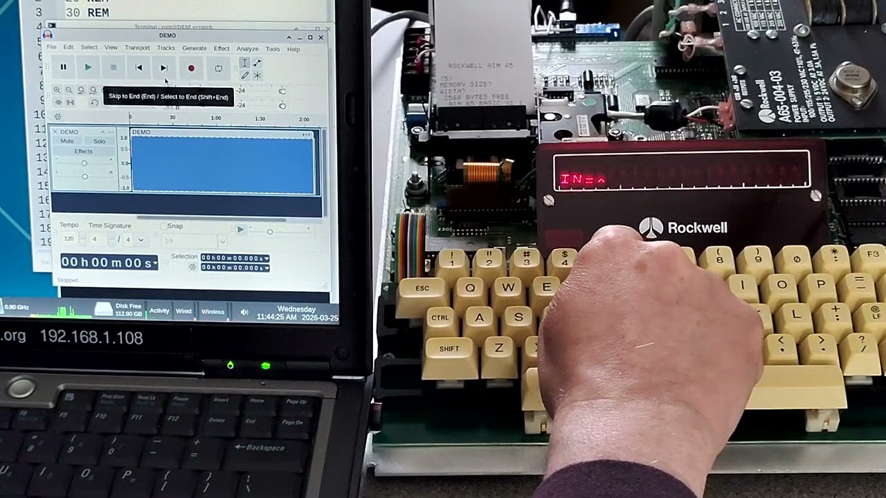 Play A .WAV Instead Of Typing Line After Line Into Vintage Microcomputer