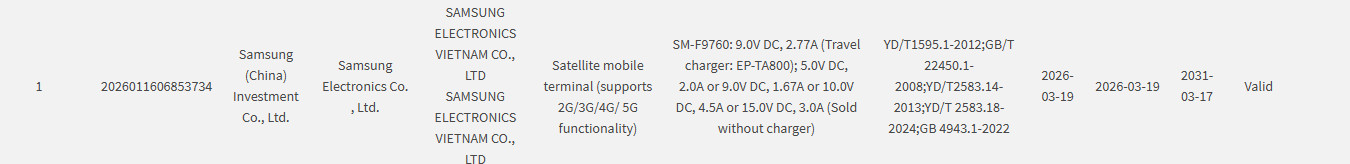 Samsung Galaxy Z Fold 8 3C charging
