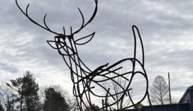 Tryon celebrates “Steel Deer” at dedication ceremony