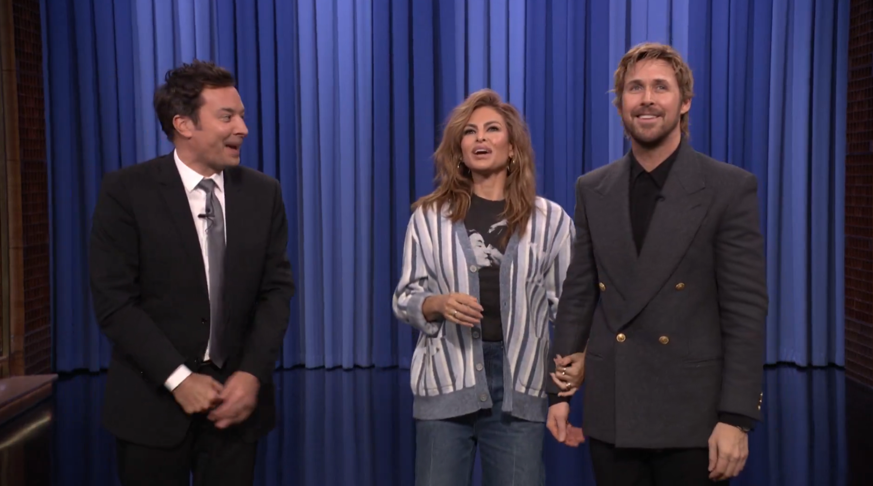 Ryan Gosling had a fuller face when he surprised Eva Mendes with an on-air celebration for her 52nd birthday on ‘The Tonight Show Starring Jimmy Fallon’ earlier this month