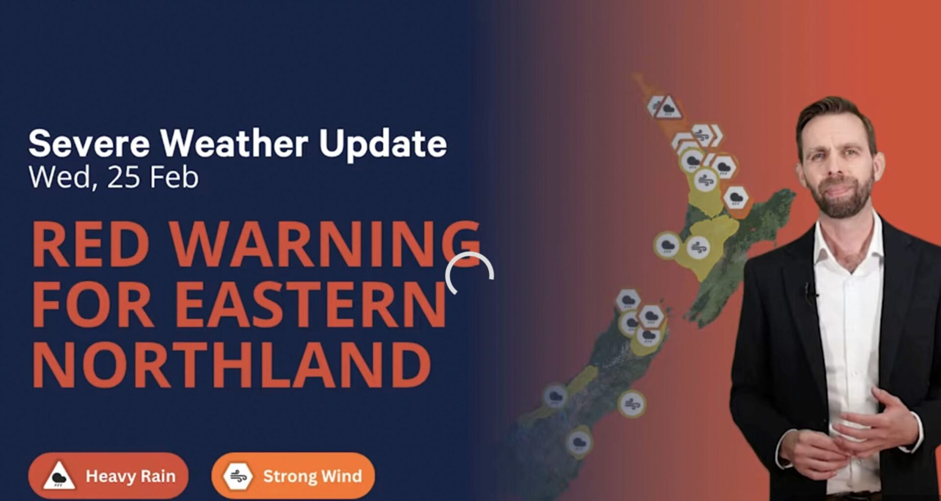 VIDEO: Wednesday PM weather report update from MetService