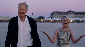 Stellan Skarsgård and Elle Fanning in 'Sentimental Value'