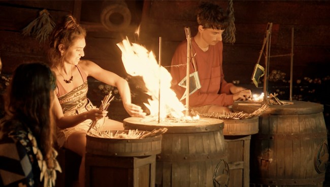 Savannah and Rizo in the 'Survivor 49' finale