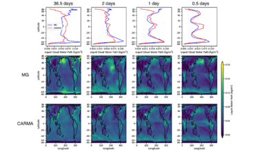 The Effect of Planetary Rotation Period on Clouds in a Global Climate Model with a Bin Microphysics Scheme