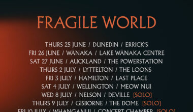 BANISHED MUSIC PRESENTS THE VEILS FRAGILE WORLD AOTEAROA NEW