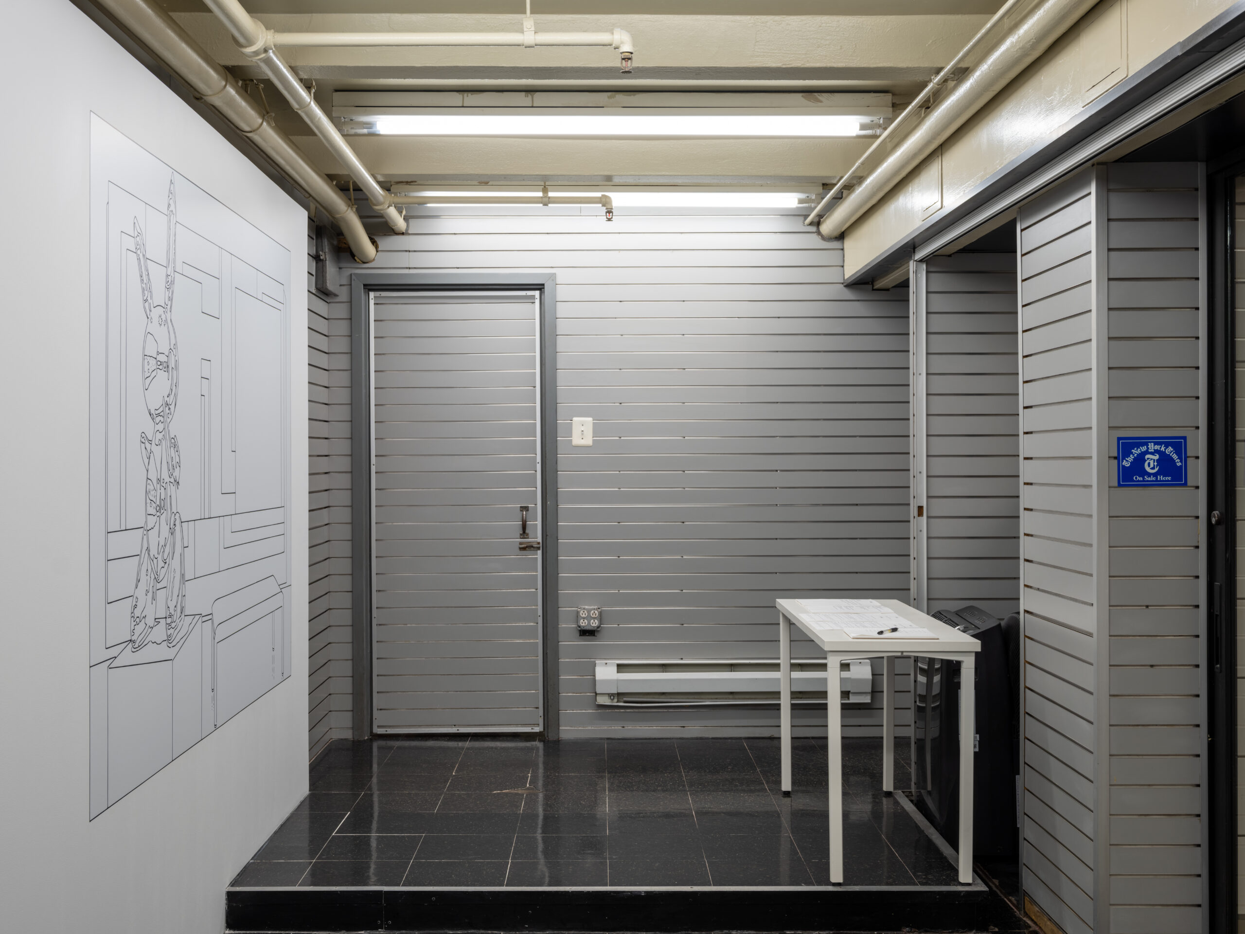 Installation view of Harrison Kinnane Smith, "Tracings and Arrangements," 2026.