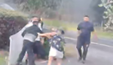Matangi assault: Police hunt trio after burnout attack near Hamilton