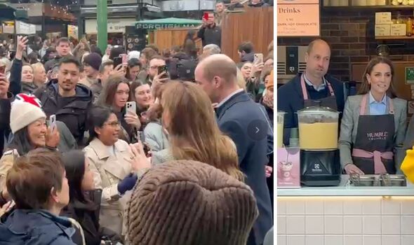 The Prince and Princess of Wales visit Borough Market
