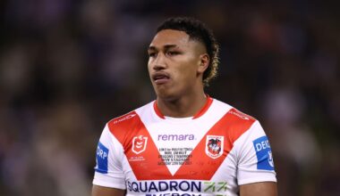 NRL: St George Illawarra Dragons prop Loko Pasifiki Tonga taken to hospital after training injury