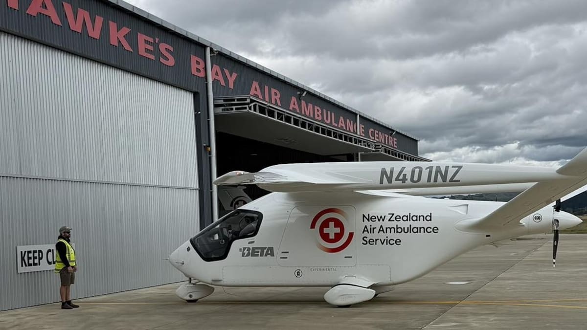 Electric air ambulance coming to Napier lands to show off what it can do
