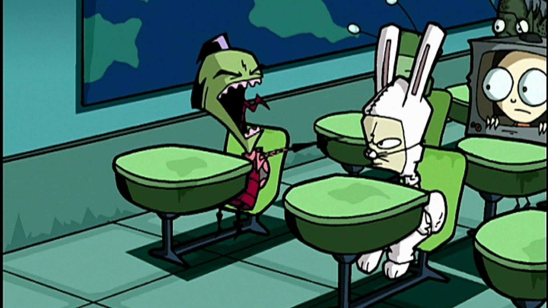 Screenshot from the sci-fi cartoon series Invader Zim