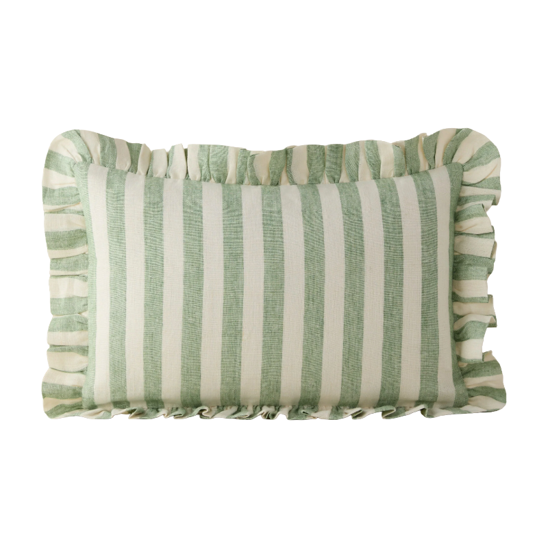 Lulu &amp; Georgia, Amaroso Linen Ruffle Pillow