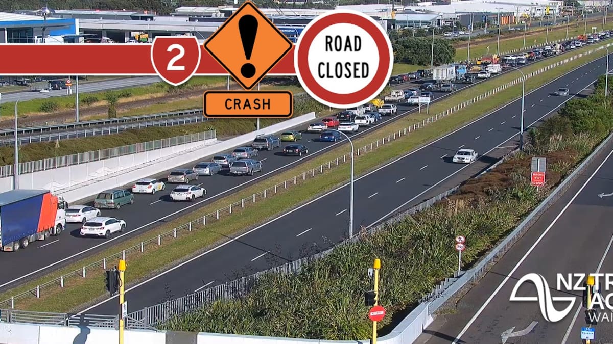 SH2 Baypark crash: Highway reopens after one person seriously injured