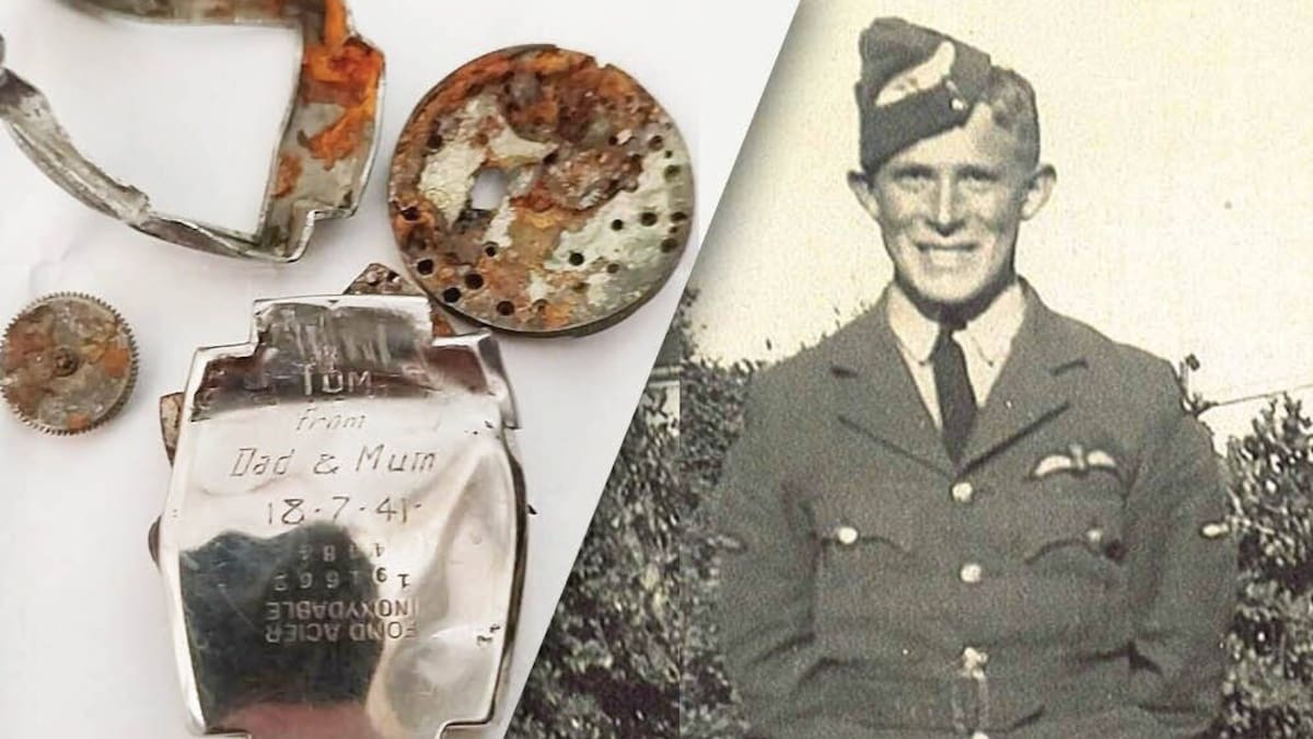 Watch lost by Kiwi pilot during fatal WWII crash found in German forest eight decades later
