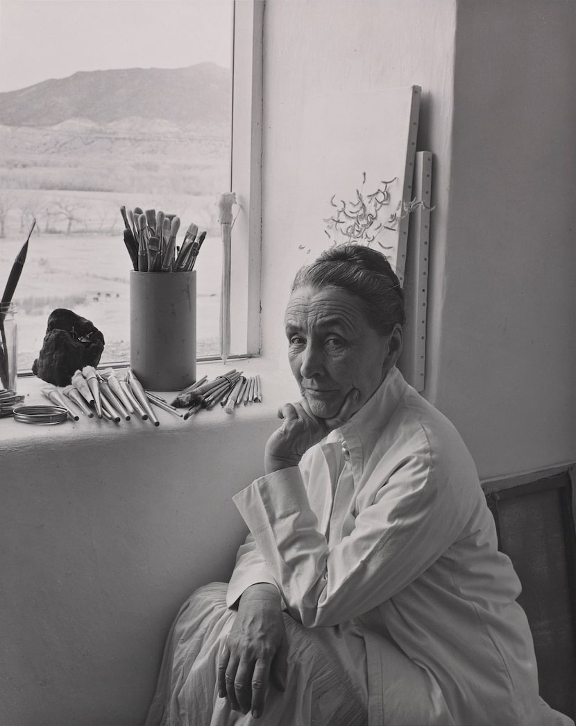 Laura Gilpin's 1953 photo of artist Georgia O'Keeffe shows the painter in her New Mexico...
