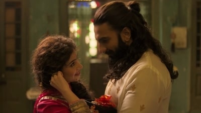 Sara Arjun and Ranveer Singh as Yalina Jamali and Jaskirat Singh Rangi, alias Hamza Ali Mazari, in the Dhurandhar films.