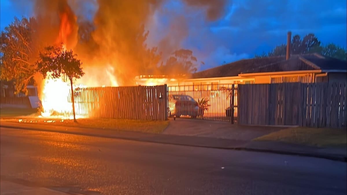 Large fire breaks out in Massey; black smoke spews across West Auckland