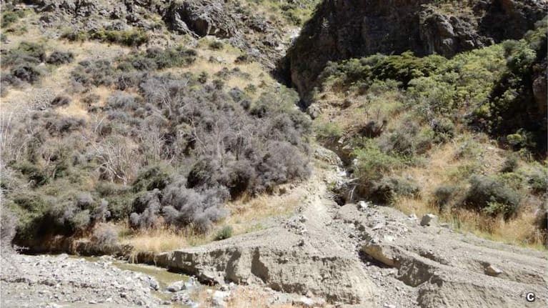 A Seaward Kaikōura Range slope near Muller Station in the upper Awatere, made up of highly erodible greywacke bedrock from the Pahau Terrane.