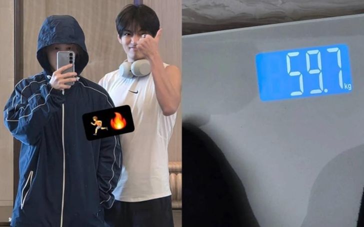 BTS' Jimin, left / Captured from Jimin's social media