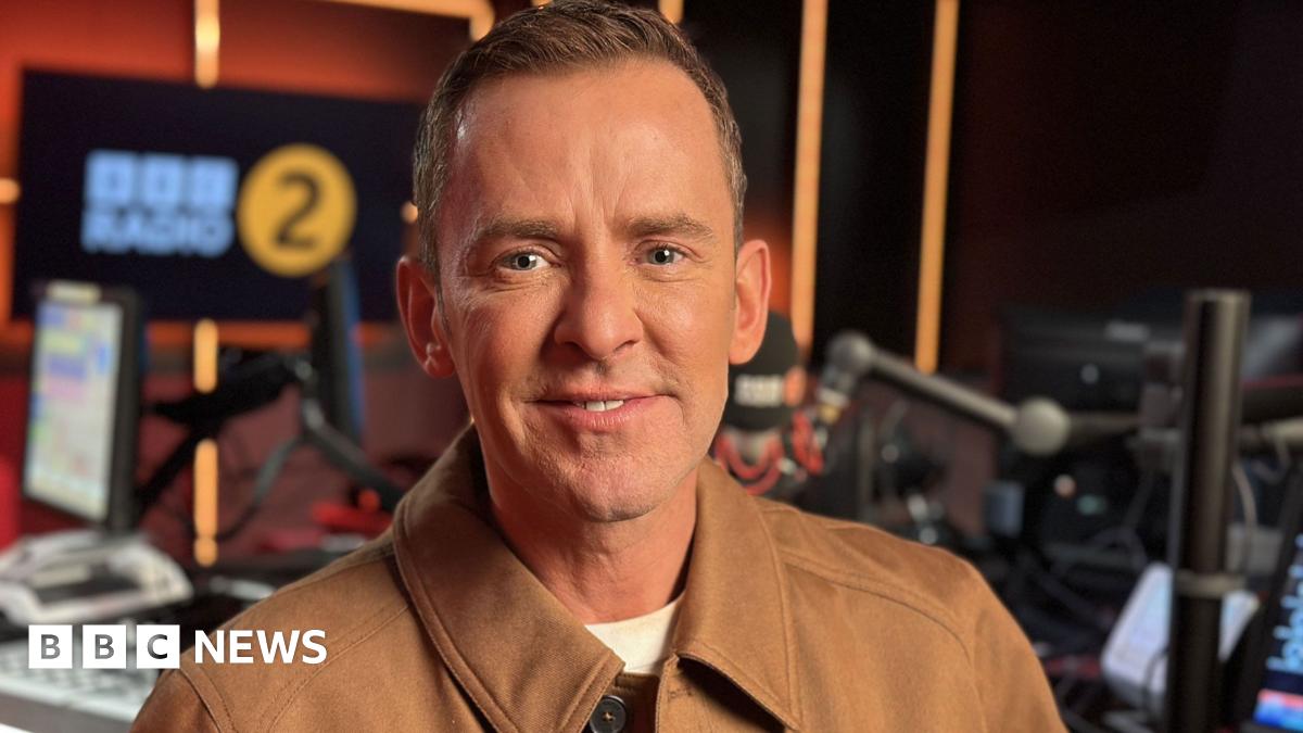 Scott Mills in the BBC Radio 2 studio