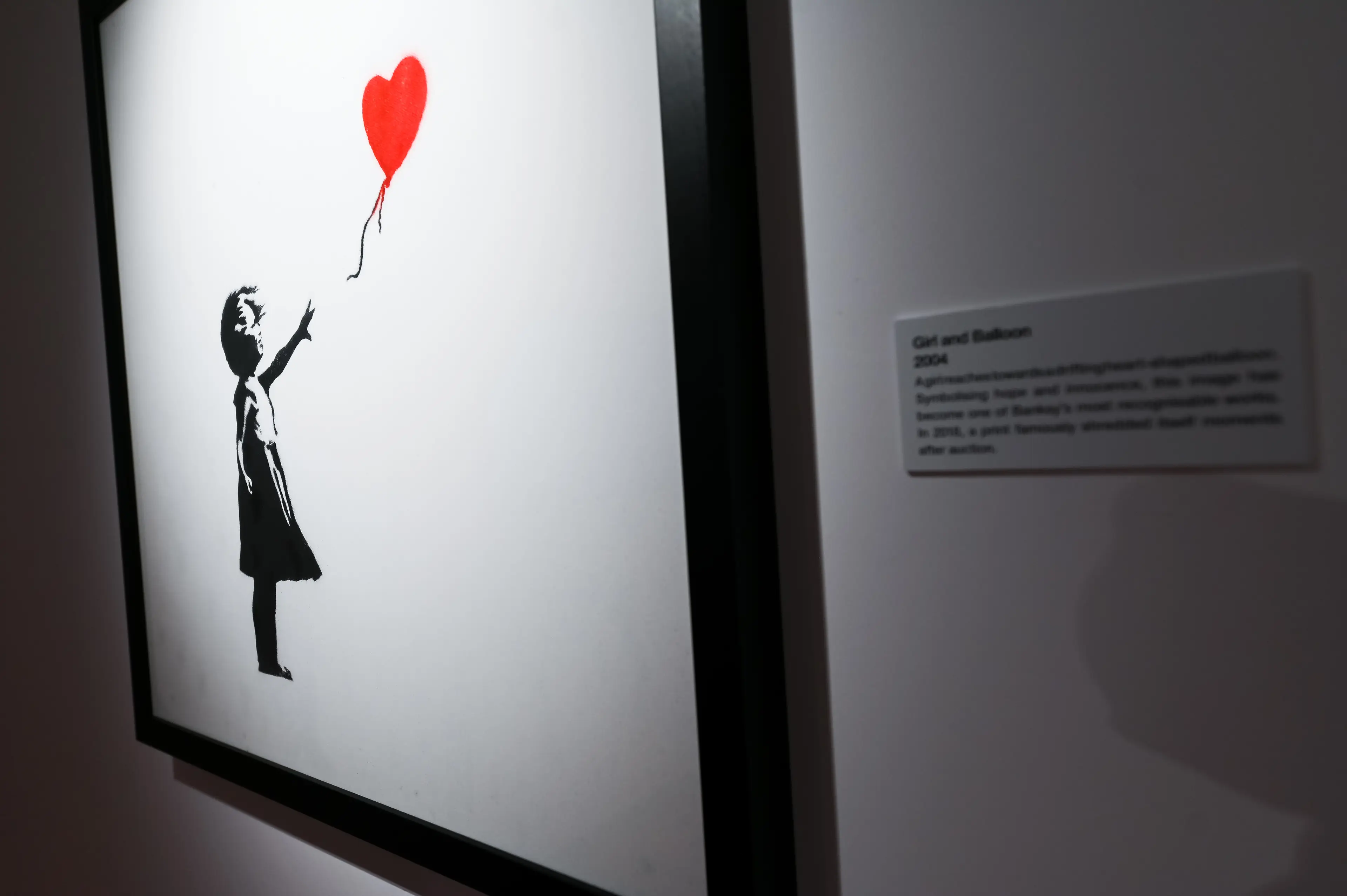 Girl with Balloon is one of Banksy's most famous works (Joe Maher/Getty Images)