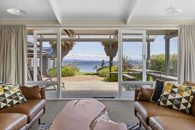 Spread across 2.7ha of bush and open lawns, the four-bedroom retreat at 92G Edmonds Road, in Kerikeri, is looking for a buyer with $2m-plus to spend. Photo / Supplied