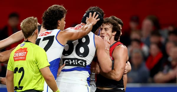 AFL star sent to tribunal for wiping blood on opponent