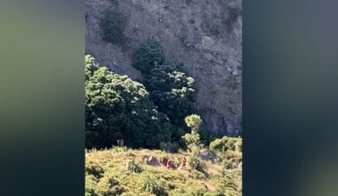 Person critical after falling as far as 15m from cliff onto rocks