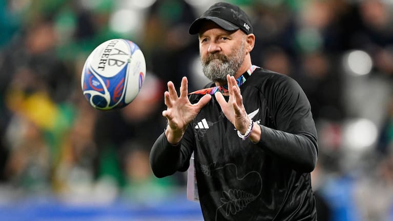 Andrew Strawbridge pictured before the All Blacks' World Cup quarter-final against Ireland in Paris in 2023.