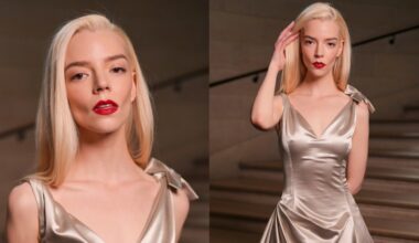 Anya Taylor-Joy wears Dior at the Grand Dîner du Louvre during Paris Fashion Week Fall on March 3 in Paris.