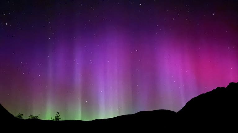 Aurora australis seen in Omarama