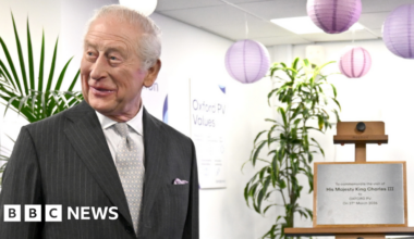 King jokes plaque will go in the 'downstairs loo' - BBC