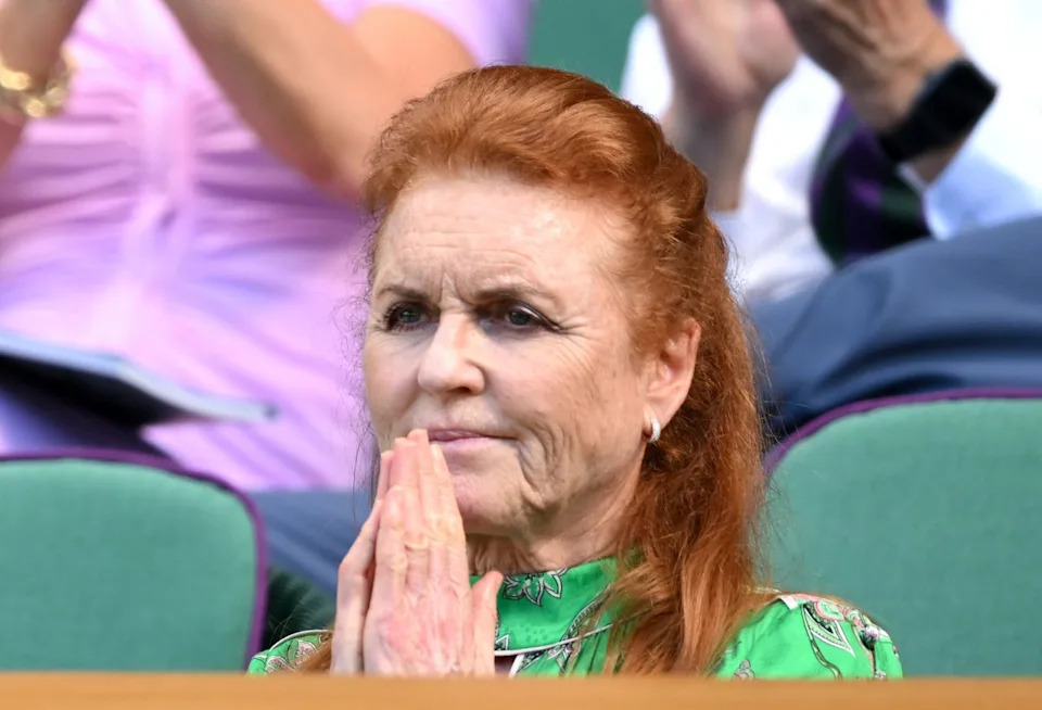 Sarah Ferguson at Wimbledon on June 30, 2025Credit: Getty