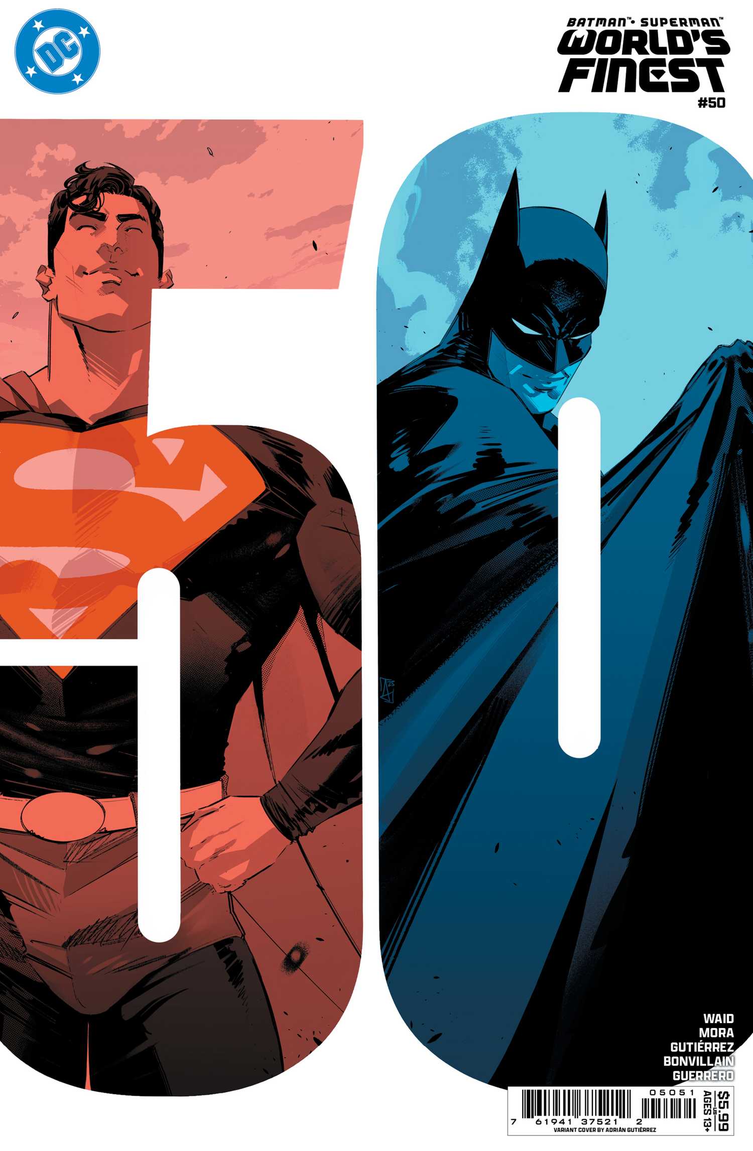 Batman Superman World's Finest 50 Cover E Adrián Gutiérrez Variant