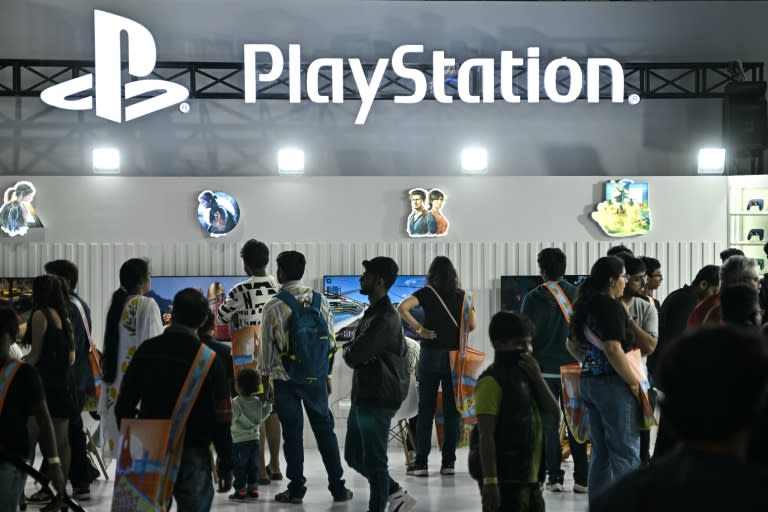 Visitors check out the PlayStation gaming stall during the Bengaluru Comic Con 2025 fest in Bengaluru on December 21, 2025 (Idrees MOHAMMED)