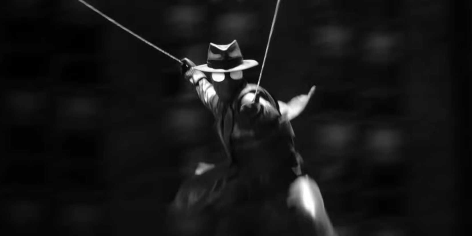 Ben Reilly swinging through New York in Spider-Noir