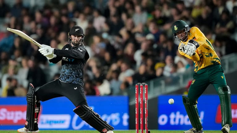 Black Caps Devon Conway during the Black Caps v South Africa T20 cricket match at Eden Park