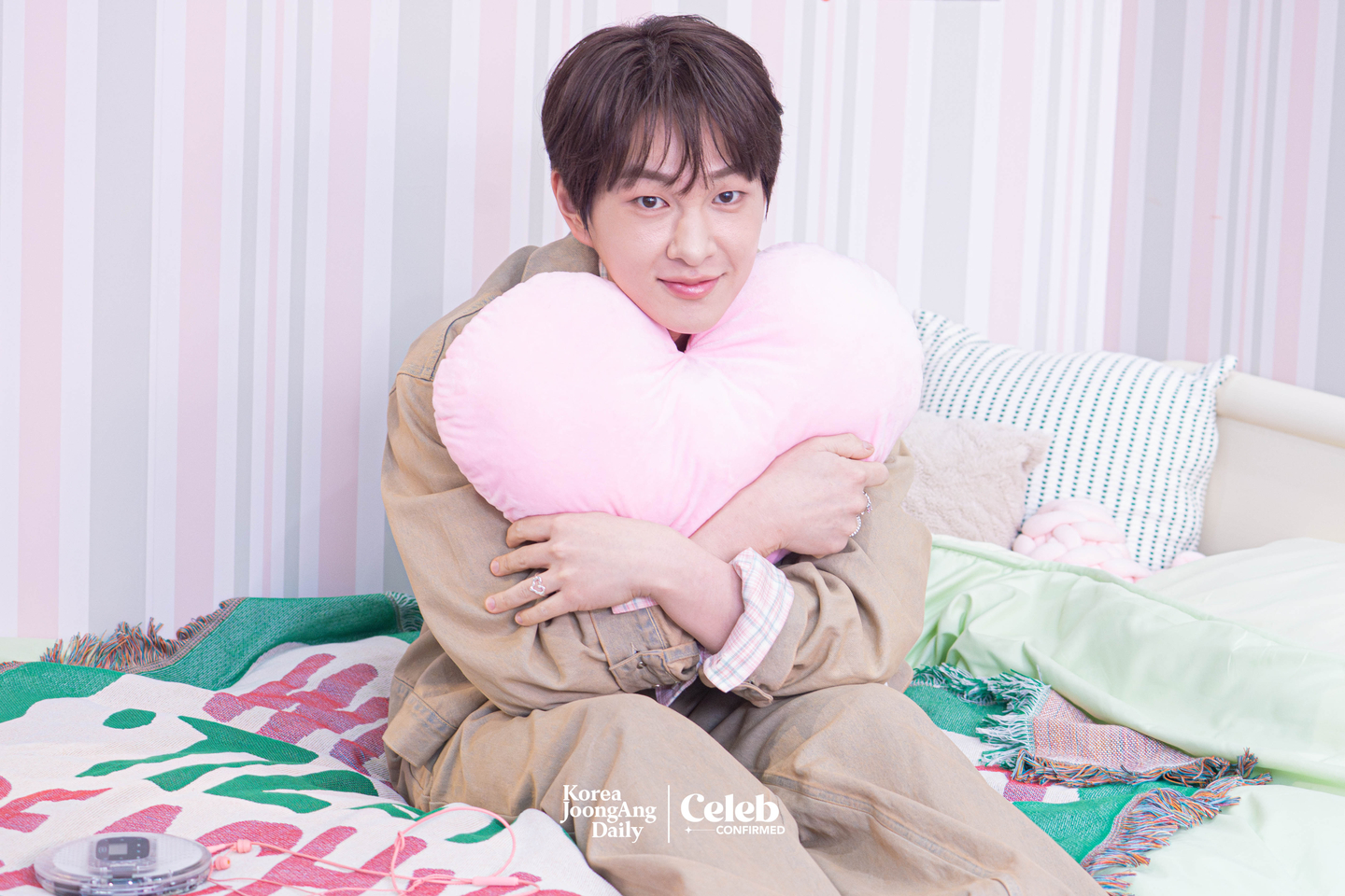 Onew during a press event for the release of his fifth EP “Tough Love,” at Yeonghwa 104 in Seongdong District on March 9 [DANIELA GONZALEZ PEREZ]