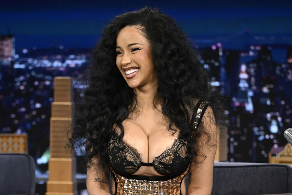 Cardi B on The Tonight Show with Jimmy Fallon in New York City on March 24, 2026Credit: Todd Owyoung/NBC via Getty