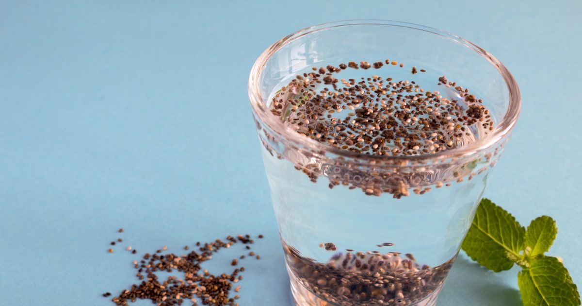 Chia Seed Water Is Going Viral, But Dietitian Has This 1 Warning