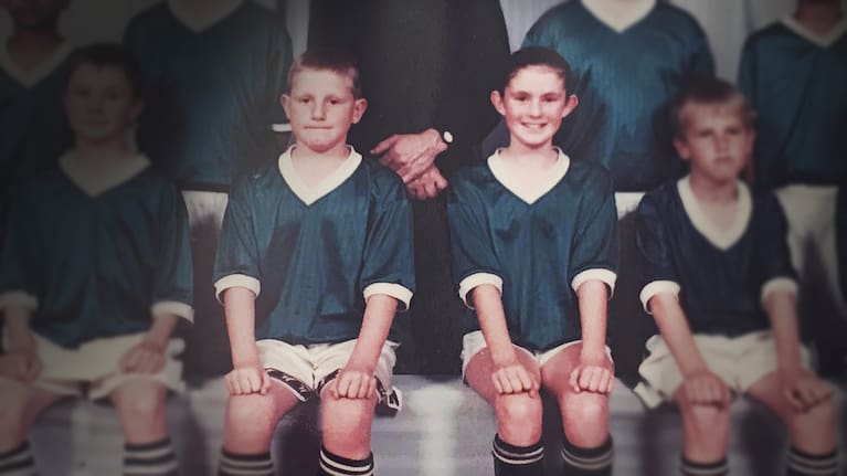 Chris and Chelsey played in the same teams initially. 