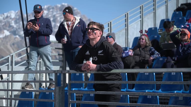 Chris Rowlands travelled to Cortina from London to watch Peters compete.