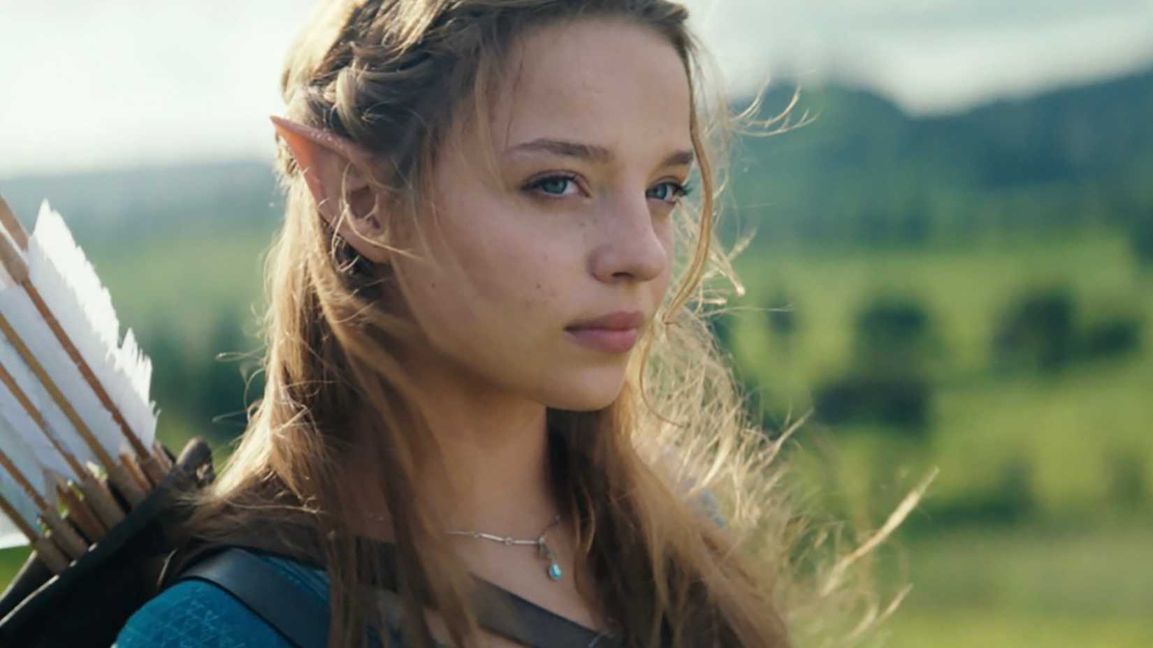 Close up of Zelda's face in the live-action Legend of Zelda movie