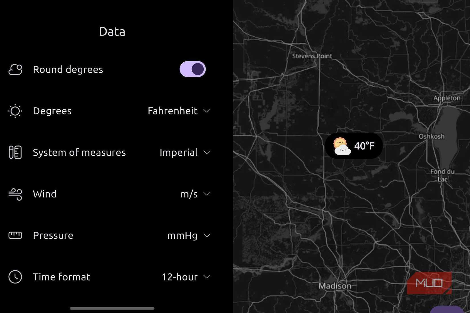 Data and Map Rain