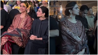 Deepika Padukone attends Rishab Rikhiram's concert.