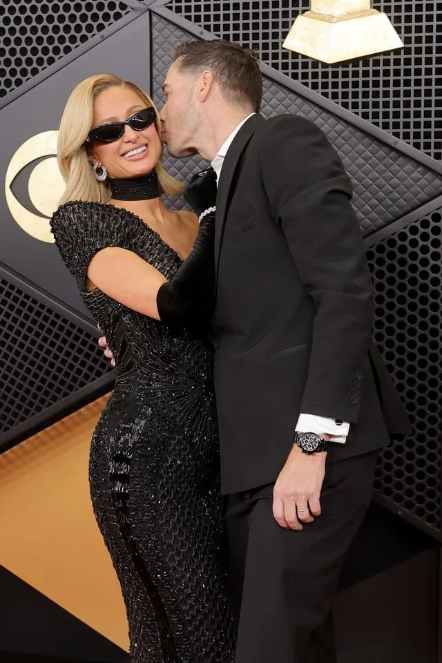 Paris Hilton and Carter Reum attend the 68th Grammy Awards in Los Angeles on February 1, 2026.Credit: Getty Images