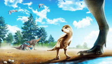 The skeletal anatomy of a juvenile Doolysaurus huhmini. The graphic highlights the fossil bones that were found with the dinosaur. Credit: Janet Cañamar