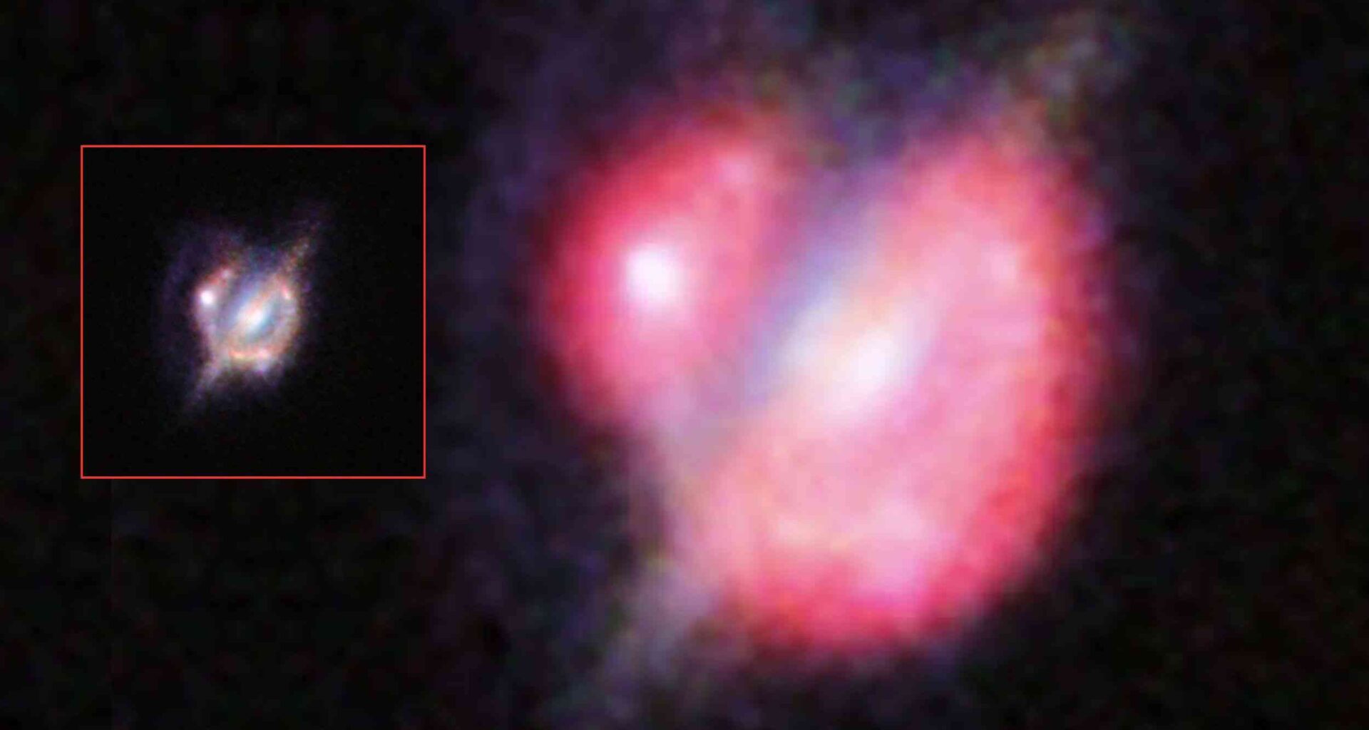 Laser-like signal traced to a distant pair of colliding galaxies- Earth.com