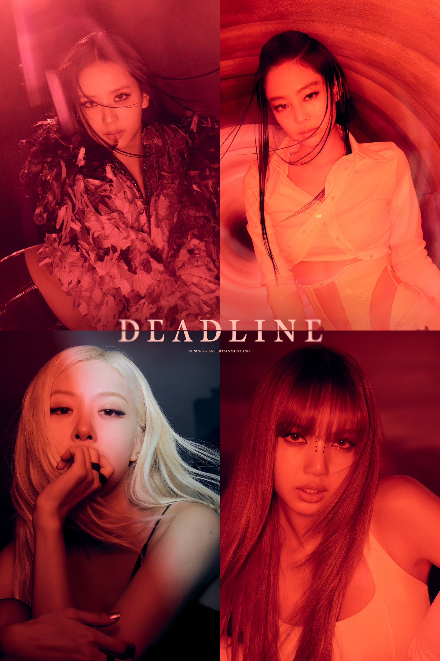 Poster for girl group Blackpink's ″Deadline″ EP [YG PLUS]